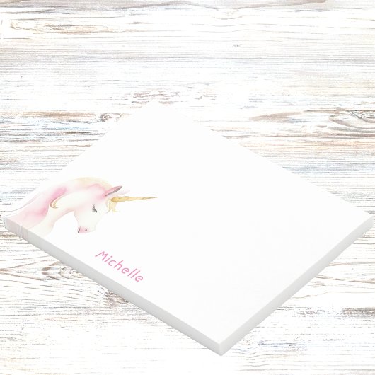 Eenhoorn roze wit naam meisje post-it® notes