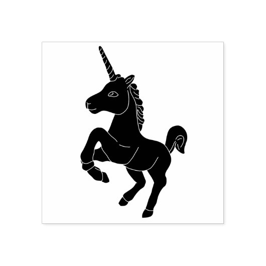 Eenhoorn Rubber Stamp (Clean) Rubberstempel (Afrduk)