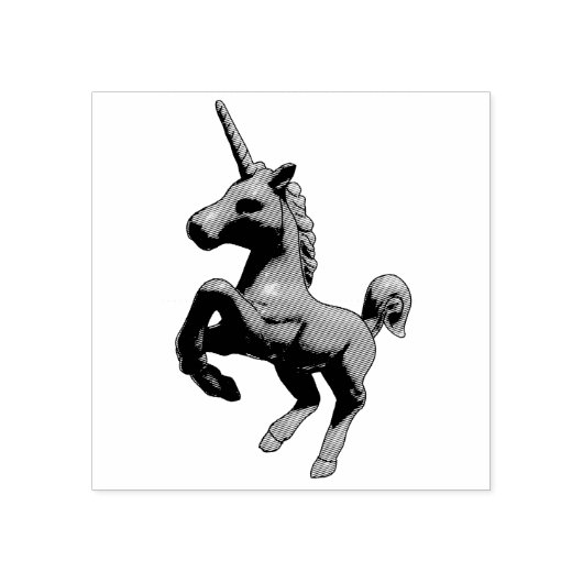 Eenhoorn Rubber Stamp (Gritty) Rubberstempel (Afrduk)