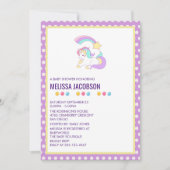 Eenhoorn Rust & Shooting Star Baby shower Kaart (Voorkant)