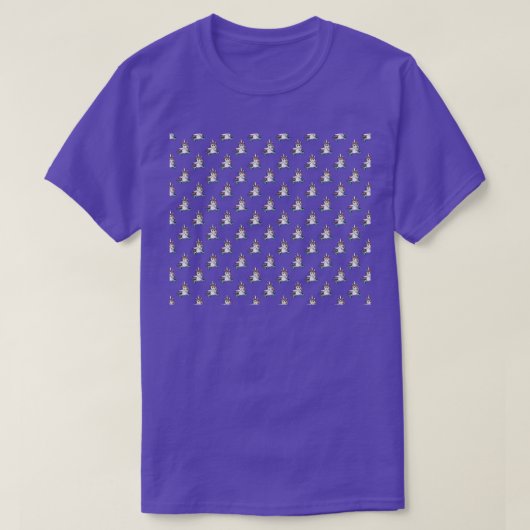 eenhoorn schaatspatroon t-shirt (Design voorkant)