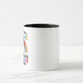 Eenhoorn Schattig Whimsical Grappig Regenbogen En Mok (Midden)