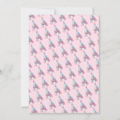 Eenhoorn Schattige Magisch Verjaardagsfeest Save The Date (Achterkant)