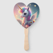 Eenhoorn schattige magische set van fans handwaaier (Achterkant)