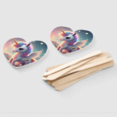 Eenhoorn schattige magische set van fans handwaaier (Niet-gemonteerd)