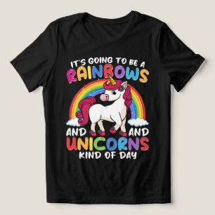Eenhoorn Schattigee grillige grappige regenbogen e Tri-Blend Shirt
