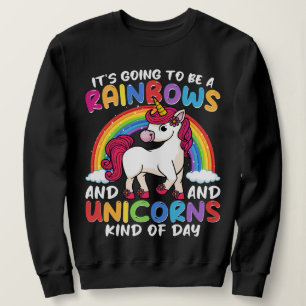 Eenhoorn Schattigee grillige grappige regenbogen e Trui