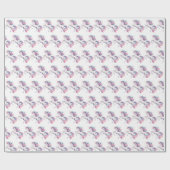 Eenhoorn Schattigee magische verjaardag Cadeaupapier (Vlak)