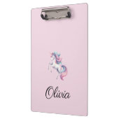 Eenhoorn Schattigee Waterverf gepersonaliseerde na Klembord (Links)
