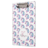 Eenhoorn Schattigee Waterverf Patroon Aangepaste n Klembord (Links)