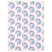 Eenhoorn Schattigee Waterverf Patroon Aangepaste n Klembord (Achterkant)