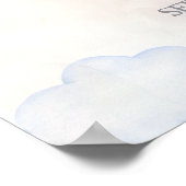 Eenhoorn Schattigee Waterverf Poster Welkomstbord (Hoek)