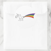 Eenhoorn scheten een regenboog stickers (Tas)