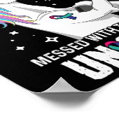 Eenhoorn - Schildklierkanker Bewustzijn Supporter  Poster (Hoek)