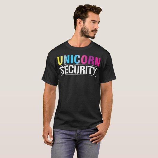 Eenhoorn Security Matching Family T-shirt (Voorkant volledig)