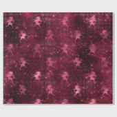 Eenhoorn Sequin Zwart Vonk Marsal Glitter Bourgogn Cadeaupapier (Vlak)