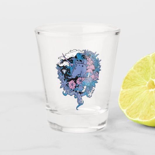 Eenhoorn Shot Glas (Voorkant)