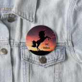 Eenhoorn Silhouette Button (In situ)