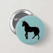 Eenhoorn Silhouette Button (Voorkant /achterkant)