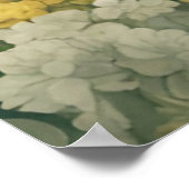 Eenhoorn Skelet in de Gele Bloemen Poster (Hoek)