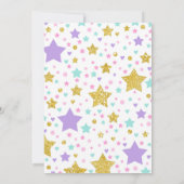 Eenhoorn Sleepover Party Uitnodiging Slumber Party (Achterkant)