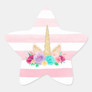 Eenhoorn Sleepy Floral Star Stickers