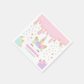 Eenhoorn Slijm Verjaardagsfeestje Servet Slijm Par (Hoek)