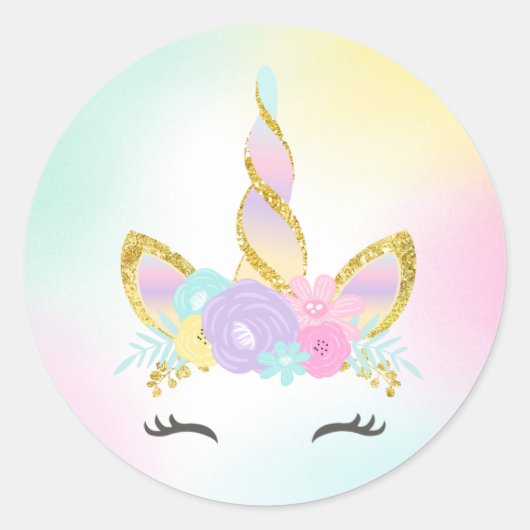 Eenhoorn Slime Party Favor Label Sticker Slime Par (Voorkant)