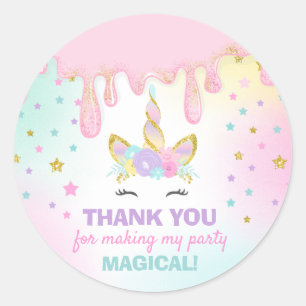 Eenhoorn Slime Party Favor Label Sticker Slime Par