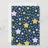 Eenhoorn Slumber Party Verjaardag Uitnodiging (Achterkant)