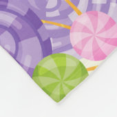 Eenhoorn Snoep Print Fleece Deken (Hoek)