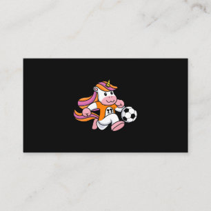 Eenhoorn spelen Football Ball Player Kleding Quart Visitekaartje