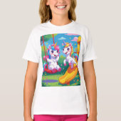 Eenhoorn spelen in Speeltuin T-shirt (Voorkant)