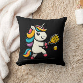Eenhoorn Spelen Pickleball Speler Lover Kinder Vro Kussen (Deken)