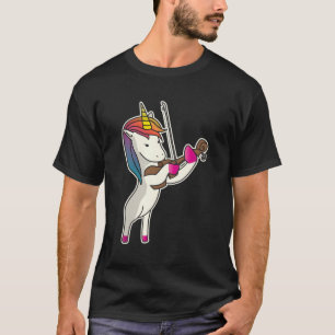 Eenhoorn Spelen Viool Grappige Magische Violiniste T-shirt