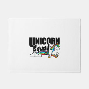 Eenhoorn Squad Regenboog Eenhoorns Liefhebber Grap Deurmat