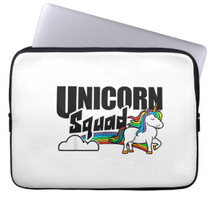 Eenhoorn Squad Regenboog Eenhoorns Liefhebber Grap Laptop Sleeve