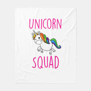 Eenhoorn Squad Schattig Grappige Eenhoorn Feest Sh Fleece Deken