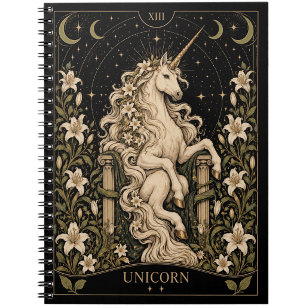 Eenhoorn, Starlit Tarot Kunst Notitieboek