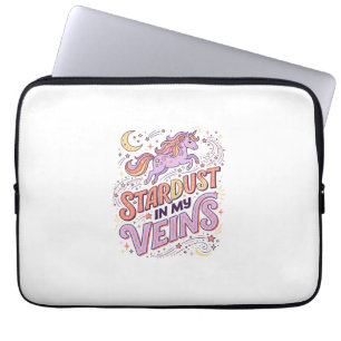 Eenhoorn Sterrenstof in Mijn Aderen Whimsical Merc Laptop Sleeve