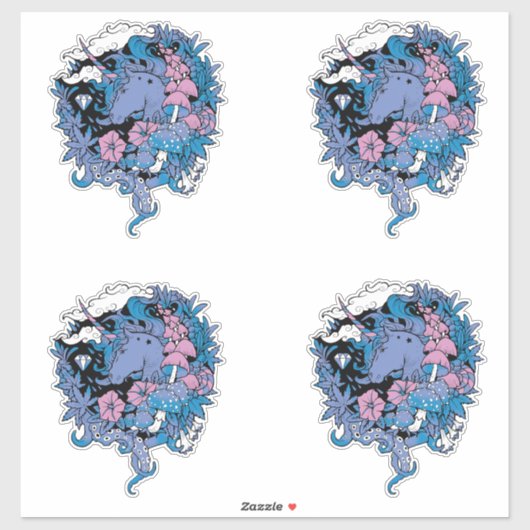 Eenhoorn Sticker (Vel)