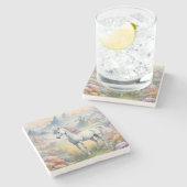 Eenhoorn Stone Onderzetter (Zijkant)