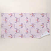 Eenhoorn strandlaken (Voorkant)