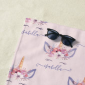 Eenhoorn strandlaken (In situ)