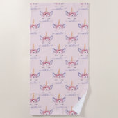 Eenhoorn strandlaken (Voorkant)