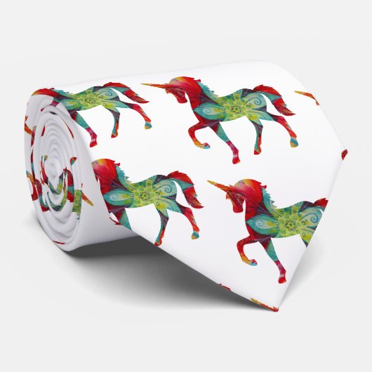 Eenhoorn stropdas (Opgerold)