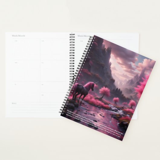Eenhoorn symboliek kalender planner (Display)