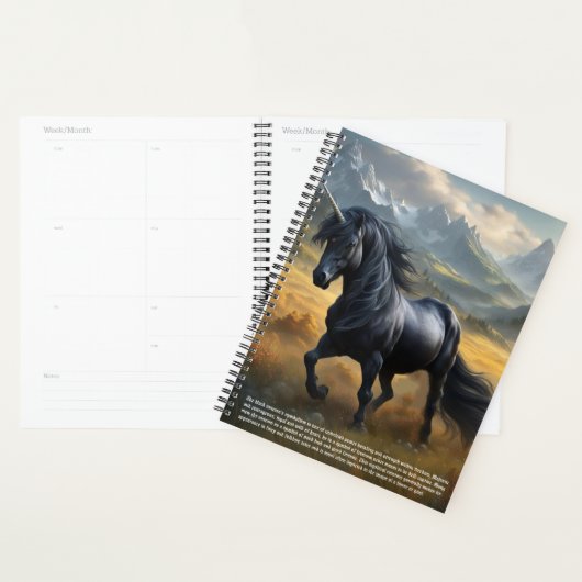 Eenhoorn symboliek kalender planner (Display)