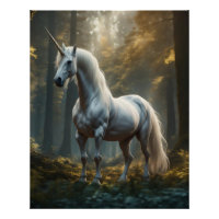 Eenhoorn symboliek Poster