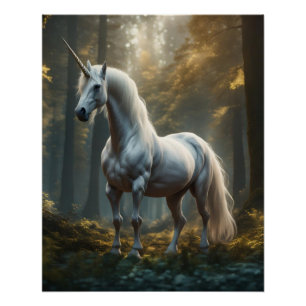 Eenhoorn symboliek Poster